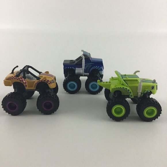 Blaze And The Monster Machines Crusher Zeg Stripes Diecast Truck Lot 2014 Mattel - Picture 4 of 6